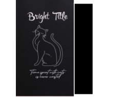 Блокнот Profiplan А5 40арк"Bright Title note" cat чорний 902521