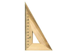 Трикутник деревяний 16см 30х60 ЛК-010-МВ
