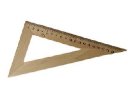 Трикутник деревяний 22см 60х90х30 ЛК-009-МВ