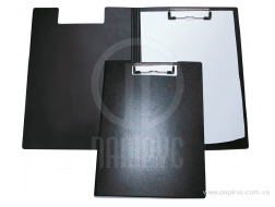 Папка-планшет А4 Economix з притиском, пластик, чорна	30153-01