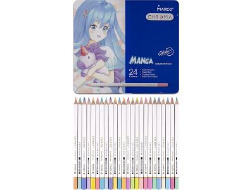 Олівці кольорові MARCO Chroma (Manga) 8550/24TN пастельні кол