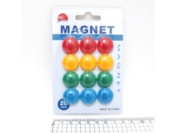Магніт для маг.дошки "Colours" 2см, 12шт., блістер DSCN1570 