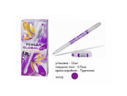 Ручка GLOBAL 2221 PENSUN фіолетова