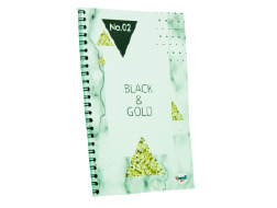 Блокнот TM Profiplan Office "Black & Gold" triangle A5, 900848