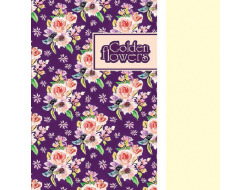 Блокнот TM Profiplan А5 "Golden Flowers" purple,  903603