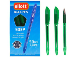 Ручка масляна Ellot 503P 1,0mm зелена