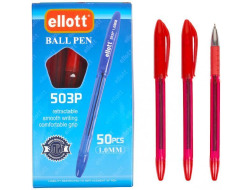 Ручка масляна Ellot 503P 1,0mm червона