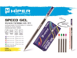 Ручка гелева Hiper Speed Gel HG-911 0.5мм 3 км зелена