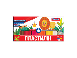 Пластилін 1Вересня, 6 кол., 120г "Zoo Land"