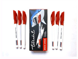 Ручка гелева Tetrada White Shark HG-811 12967 0,6 мм червона