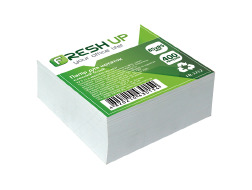 Блок паперу для нотаток 85х85мм 400 арк клеєний  Білий Fresh Up FR-1212