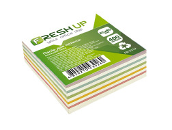 Блок паперу для нотаток 85х85мм 400 арк клеєний мікс Fresh Up FR-2212
