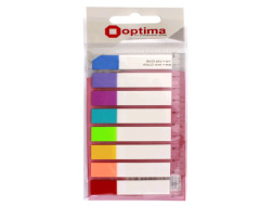 Закладки OPTIMA з клейким шаром 12*45мм неонові O25532
