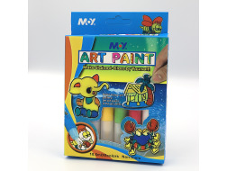 Клей декор. Art paint 3D д/скла 10,5мл*6 кол. 4610