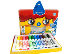 Фломастери JUMBO MARCO 12 кол. карт.уп. Super Washable , 1632-12СВ