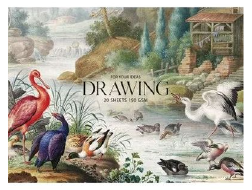 Блок для малювання PB-GB-020-050 на склейці "Drawing" А5+, 150г/м2, 20 арк.MUSE