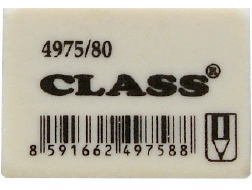 гумка для стирання м'яка,біл., 4975/80, CLASS