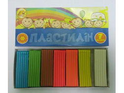 Пластилiн ТЕТРАДА  7кол. 300 грам (з воском ) 13597