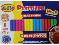 Пластилін "Чисті руки MAXI"  8кол.*20гр, ECO, 7644С, CLASS