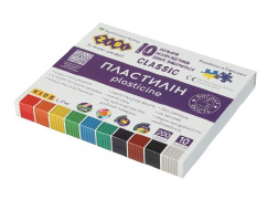 Пластилін CLASSIC 10 кольорів, 200г, KIDS Line ZB.6232
