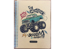 Блокнот N9595,А5,80арк.,клітинка, 60г/м2