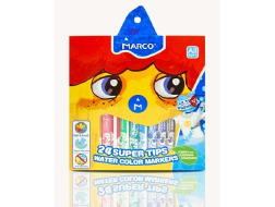 Фломастери карт.уп 24 кол. MARCO Super Washable, 1630-24СВ