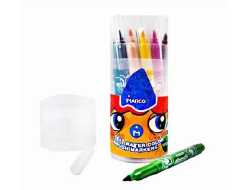 Фломастери-пензлики MARCO 21 кол.у пласт.банці Super Washable, 1633-21РD