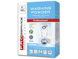 PRO Порошок пральний безфосфатний автомат White (гірська свіжість) 400г (20 шт/ящ)