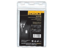 бедж підвісний,верт.,РVC, 250 мкм, 55х90мм,4344/10, Scholz, 10 шт.уп.