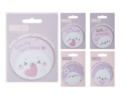 Блок для нотаток CUTE SEAL, діам. 70 мм, 30 арк							