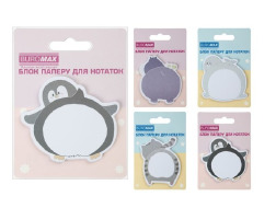 Блок для нотаток FUNNY ANIMALS, 75х75 мм, 30 арк							
