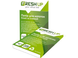 Блок паперу для нотаток 145х100x100 арк не клеєний білий Fresh Up
