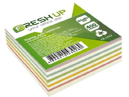 Блок паперу для нотаток 85х85мм 400 арк клеєний мікс Fresh Up FR-2212