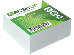 Блок паперу для нотаток 85х85мм 400 арк не клеєний Білий, Fresh Up арт.FR-1211 