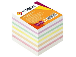 Блок паперу для нотаток 90х90мм 1000 арк не клеєний мікс Krok