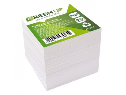 Блок паперу для нотаток Fresh Up Premium 90х90х900 листов, не клеєний білий,