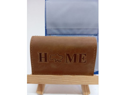 Кардхолдер " HOME " 6 карт шкіра 140х95 коричневий