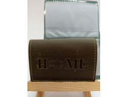 Кардхолдер " HOME " 6 карт шкіра 140х95 хакі