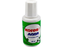 Коригуюча рідина Kores AQUA з пензликом, водна основа 20 мл