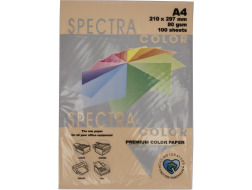 Набір паперу коль. А4 80 г/м (100арк.) паст. SPECTRA COLOR-Peach 150 (персик)
