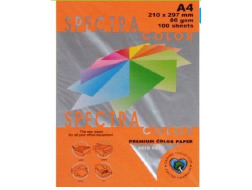 Папір коль. А4/80 (100а)  неон.Orange 371(помаранч) SPECTRA COLOR Cyber HP