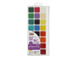 Акварель CLASSIC, 24 кол.,  без/п, пласт./кор., KIDS Line ZB.6587