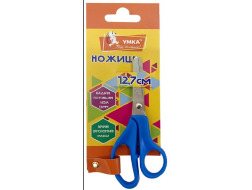 ножиці дит., 12,7см, сині ручки, НЦ404-06, УМКА