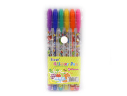 Набір гел. ручок "Glitter pens" 6 кол. PVC 528-6
