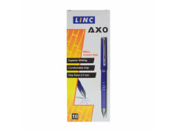 Ручка куль/масл 412082 LINC AXO Roller 0,7 мм синя