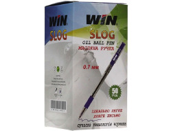 Ручка кульк. маслян. 0,7мм, син. 50 шт. в уп. SLOG WIN