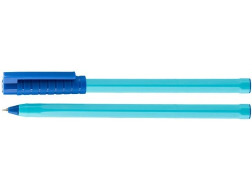 Ручка кулькова OPTIMA HYPE 0,7 mm. Корпус блакитний, пише синім, 50 шт.уп.