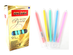 Ручка масляна Golden SILKY 854338/014177 0,4 мм синя