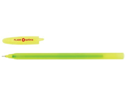 Ручка масляна OPTIMA FLAME 0,7 мм. Корпус асорті, пише синім, 50 шт.уп.