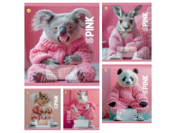 Зошит 24 арк.клітинка Тверда 51303 PINK 20/320